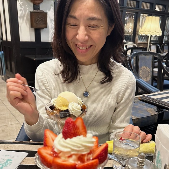 松下 めぐみ さんの、舞台を降りたときの一枚