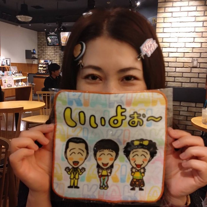 白根 亜紀 さんの、舞台を降りたときの一枚